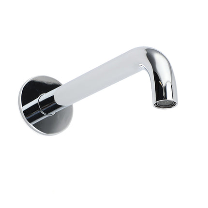 Polisehd Chrome Round 200mm Length Faucet Outlet Bath Tub Water Filler Spout Kit.