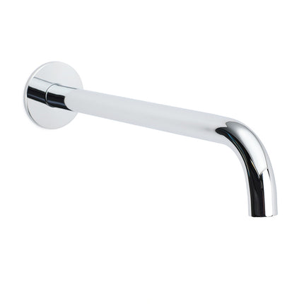300mm Extra Long Wall Mounted Chrome Round Extention Bathtub Filler Spout Outlet.