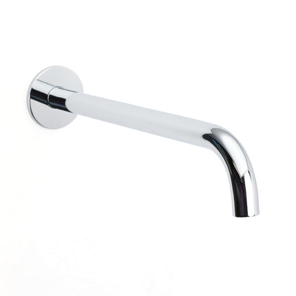 300mm Extra Long Wall Mounted Chrome Round Extention Bathtub Filler Spout Outlet.