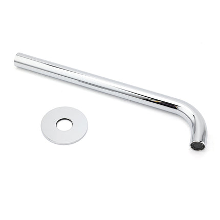 300mm Extra Long Wall Mounted Chrome Round Extention Bathtub Filler Spout Outlet.