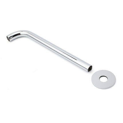 300mm Extra Long Wall Mounted Chrome Round Extention Bathtub Filler Spout Outlet.