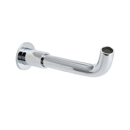 Round Chrome Curve Swivel Basin Faucet Bubble Water Outlet Swivel Bathtub Spout.