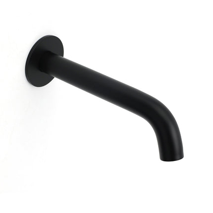 Matt Black Round Basin Faucet Bubble Water Outlet Stainless Steel Bath Tub Spout.