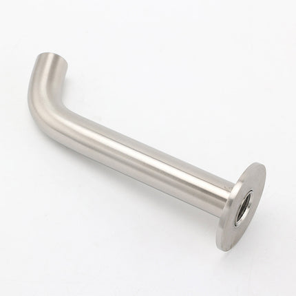 Brushed Nickel Round Curve Basin Bubble Faucet Water Outlet Bath Tub Wall Spout.