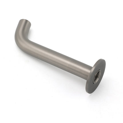 Gun Metal Grey Round Bathtub Spout Basin Curve Faucet Bubble Wall Mounted Outlet.