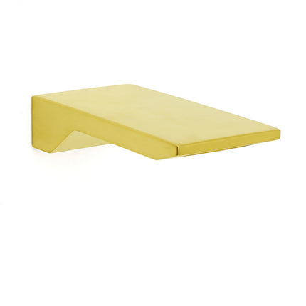 Brushed Gold Square Cubic Shower Bathtub Waterfall Spout Filler Outlet 1/2" End.