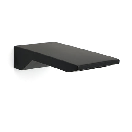 Bathroom Matt Black Square Bathtub Waterfall Filler Outlet 1/2" End Wall Spout.