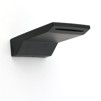 Bathroom Matt Black Square Bathtub Waterfall Filler Outlet 1/2" End Wall Spout.