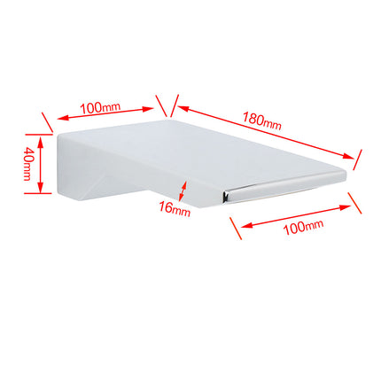 Chrome Square Shower Bath Tub Filler Waterfall Spout Faucet Outlet 1/2 Inch End.