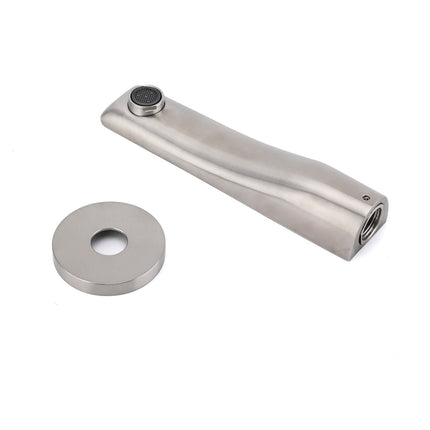 Brushed Nickel Round Bathtub Bubble Outlet Wall Mounted Spout Stainless Steel.