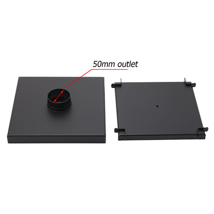 Matt Black Bathroom Big 200mm Tile Insert Floor Drain Shower Grate 50mm Outlet.