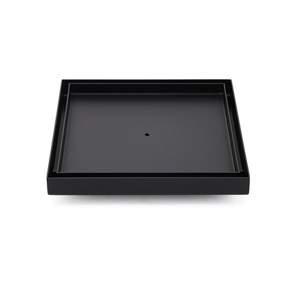Watermark Matt Black Large 200mm Tile Insert Floor Drain Shower Grate 80mm Waste.