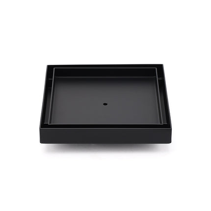 Watermark Black 150x150mm Tile Insert Floor Drain Shower Grate 80mm Waste Outlet.