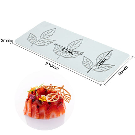 Baking Molds (3-Piece Set) - Silicone Baking Molds - Three Different Shapes - Maple Leaf, Clover, and Snowflake Patterns - Suitable for baking chocolate, candy, and cupcakes, this is a handy tool for creating fun homemade desserts.