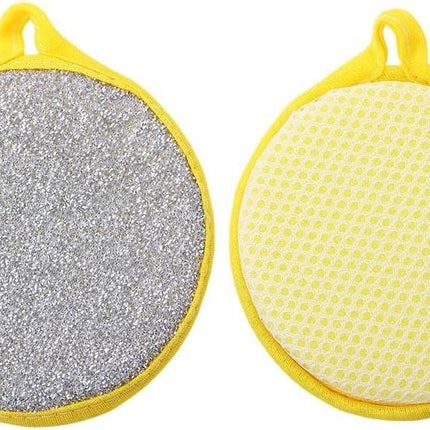 Dishcloth - Cotton dishcloths - Round sponge cloth - Kitchen dishcloth - Pack of 6 - Cleaning various surfaces, washing dishes, washing pans.