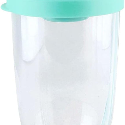 Breakfast Cup - Oat - Yogurt - Salad Cup - Portable Breakfast Lunch Cup - Food Storage Cup - Vegetable and Fruit Cup - Lid - Spoon - Green.