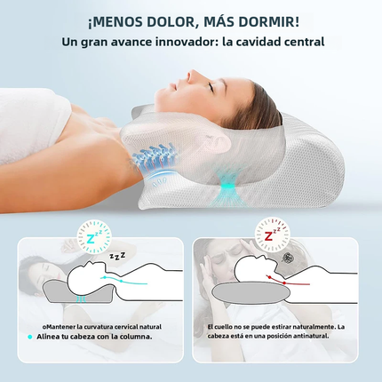 Viscoelastic Neck Pillow, Ergonomic Contour 2-in-1 Neck Pain Orthopedic Pillow, Contour Support Pillow, 1 Unit Light Gray none no No, Light gray.