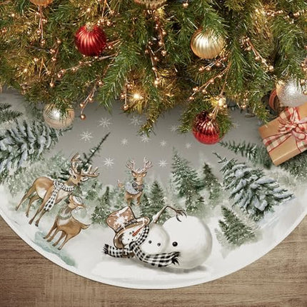 Christmas Tree Mat 36 Inch, Winter Season Christmas Tree Decoration.