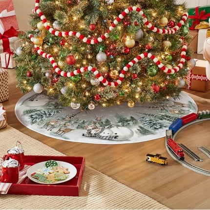 Christmas Tree Mat 36 Inch, Winter Season Christmas Tree Decoration.