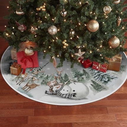 Christmas Tree Mat 36 Inch, Winter Season Christmas Tree Decoration.