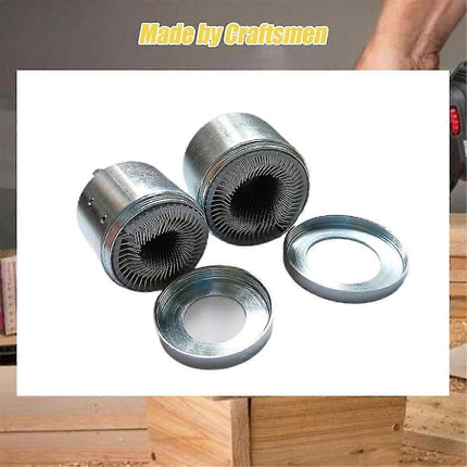 2-Pack Copper Pipe Cleaning Brush, Full-Metal HVAC Pipe Cleaning Brush for Drill Power 1/4in Shaft.