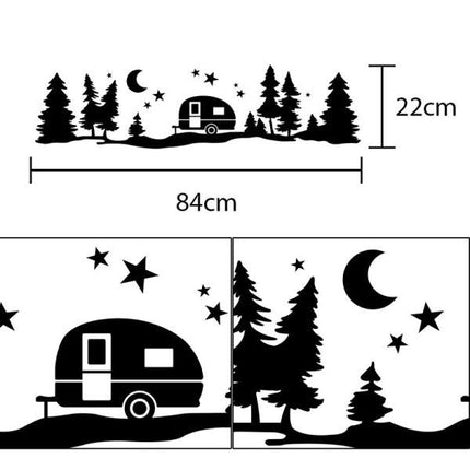 Tree Forest Vinyl Body Decal Sticker for SUV RV Van Caravan Off.