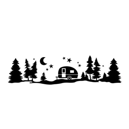 Tree Forest Vinyl Body Decal Sticker for SUV RV Van Caravan Off.