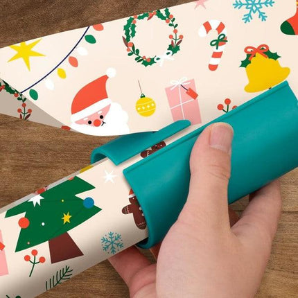 4-pack Sliding Wrapping Paper Cutters - Portable Gift Wrapping Paper Roll Cutter for Christmas and Birthday Wrapping.
