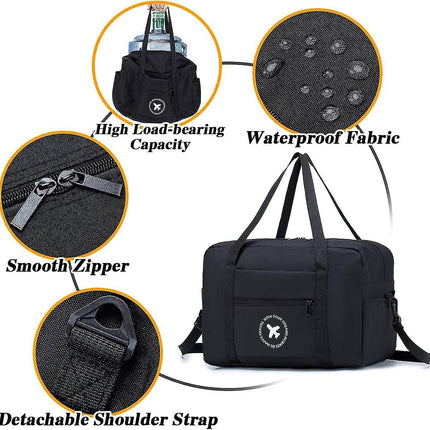 Cabin Bag 40x20x25cm for Ryanair Approved Size Foldable Bag Travel Bag Under Seat Luggage Holder-Xin.