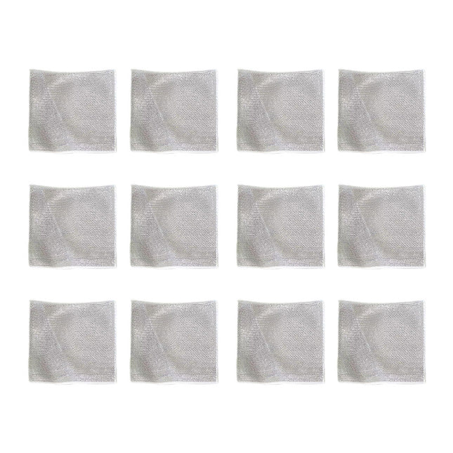 15-pack comfortable and effective wire dishcloths.
