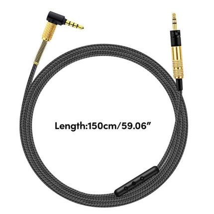 2.5mm to 3.5mm Headphone Cable for Momentum Over Ear 1/2/3 Headphone Cord Durable Wire with Volume Control and Microphone.