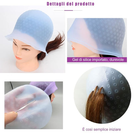 Hair Curl Cap - Hair Curls - Silicone - Hair Color.