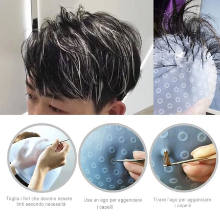 Hair Curl Cap - Hair Curls - Silicone - Hair Color.