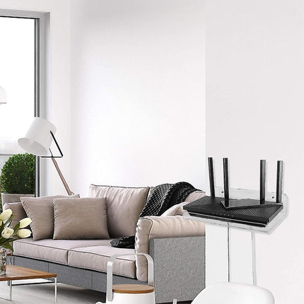 Wifi Router Shelf Wall Mounted Acrylic With Heat Sink For Home_max.