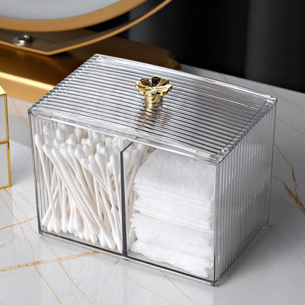 Makeup Storage Organizer Bathroom Jar Cotton Swabs Storage.