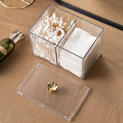Makeup Storage Organizer Bathroom Jar Cotton Swabs Storage.