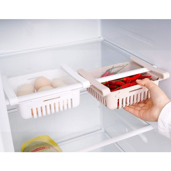 Refrigerator Drawers, Adjustable Storage Shelf Refrigerator Divider Organizer, Refrigerator Drawer Organizer Refrigerator Storage Drawer (2 pcs)_max.