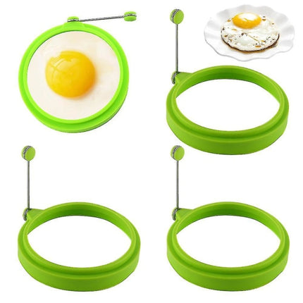pcs silicone egg ring, egg rings non-stick, egg cooking rings, perfect fried shape or pancake rings.