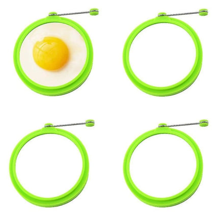 pcs silicone egg ring, egg rings non-stick, egg cooking rings, perfect fried shape or pancake rings.
