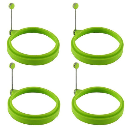pcs silicone egg ring, egg rings non-stick, egg cooking rings, perfect fried shape or pancake rings.