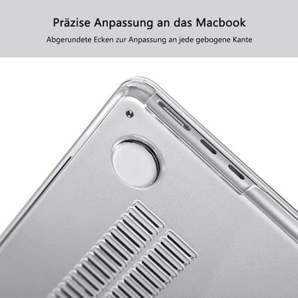 Case compatible with NEW MacBook Air 13.6 inch M2 A2681, 2022 release, ultra-thin smooth hard shell protective case, crystal clear.
