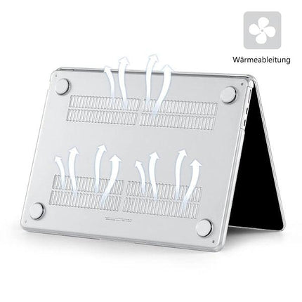Case compatible with NEW MacBook Air 13.6 inch M2 A2681, 2022 release, ultra-thin smooth hard shell protective case, crystal clear.