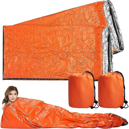 4x Outdoor Emergency Thermal Waterproof Sleeping Bag Camping Survival Bivvy Sack.
