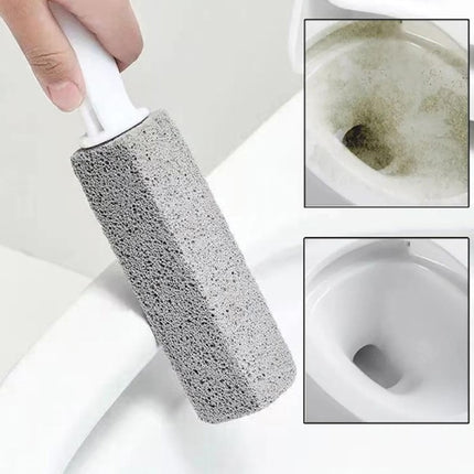 Pumice Toilet Brush Household Toilet Bowl Cleaning Limesc - Gray 3.8*3.8*23.5CM.
