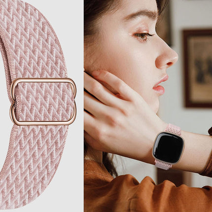 Nylon Case - Adjustable Nylon Sports Wristband Compatible with Fitbit Versa 4/Versa 3/Sense, Breathable Replacement Wristband, Multiple Colors Available.