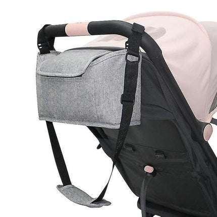 Baby Organizer Stroller Accessories Bag Large Space for All Strollers（Black）.