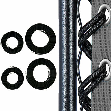 Drawstring, rubber band, folding chair accessories (black export (a set of 2 long and 2 short)),.