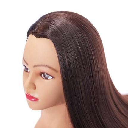 65CM Mannequin Head Hairdressing Training Cosmetology Mannequin.