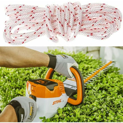 10 Meter 3.0mm Starter Cord with 3 Start Handles for Lawn Mower Chainsaw Trimmer Brushcutter Engine Parts.
