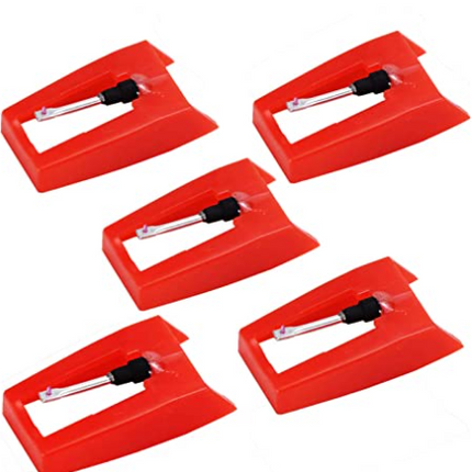 Turntable Needle, 5pcs Universal Turntable Needles, Replacement Needles for Gramophone, Compatible with ION Jenson Crosley Victrola Sylvania.